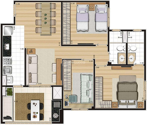 Imagem 17 de 30 de Apartamento À Venda Em Jardim Nossa Senhora Auxiliadora - Ap006774