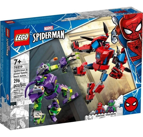 Lego Batalla De Robots Entre Spiderman Y Duende Verde 296 Pz