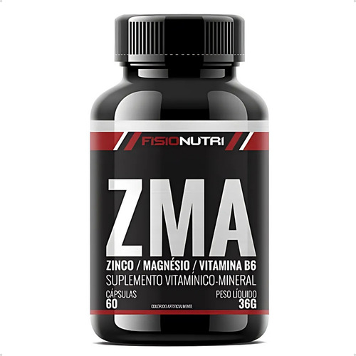 Zma Vitaminas Para Homens Zinco Magnésio Vitamina B6 60 Cáps Sabor Sem Sabor