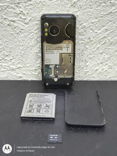 Celular Sony Ericsson W610 Retro Telcel Funciona Con Detalle Gris (Usado)