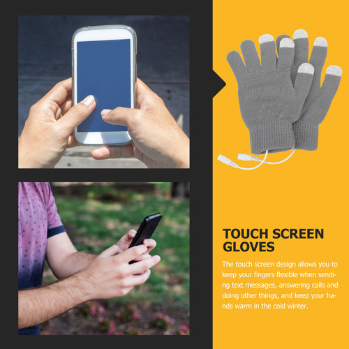 Guantes Térmicos Usb Con Pantalla Táctil Para Exteriores E I