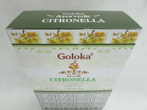 Incenso Goloka Citronella 12 Caixinhas C/15 Varetas