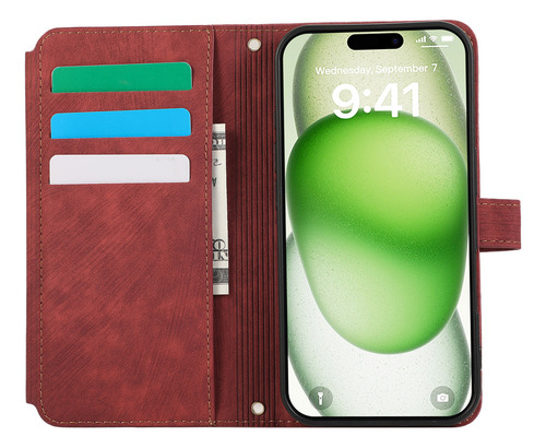 Funda Para Xiaomi 14/14t/14t Pro Flip Book Con Correa Bandolera, Funda Tipo Cartera