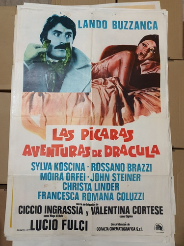 Afiche Cine Original- Las Picaras Aventuras De Dracula- 1967