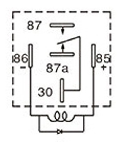 Relay Universal Inversor Diodo + En Term 85 5term 60amp 12v