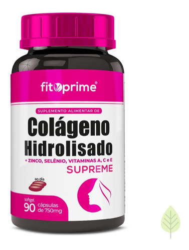 Colágeno Hidrolisado Supreme + Vitaminas 90cps Fitoprime