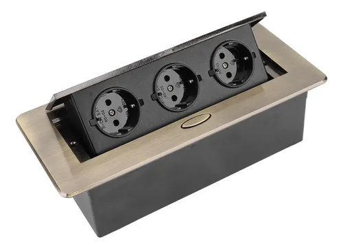 Mesa De Enchufes Power Strip De Bronce Oculta Con Buen Sella