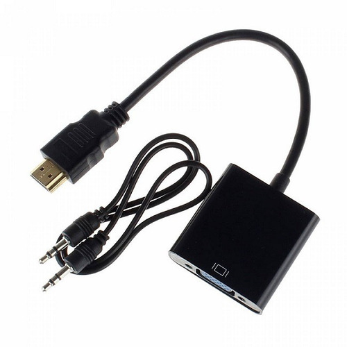 Convertidor Hdmi A Vga Con Audio. Somos Tienda Física