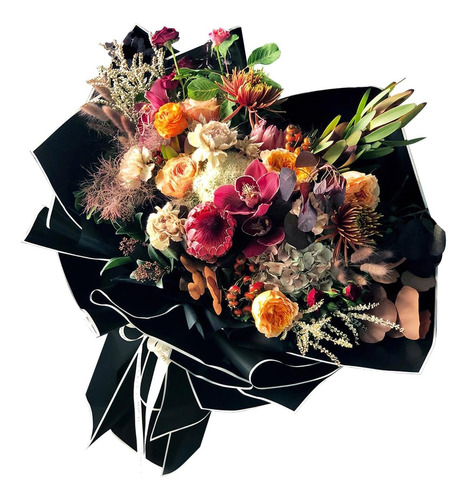 Papel De Regalo De Flores De 20 Hojas, Regalo Papel Coreano