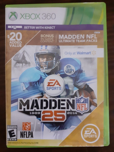 Nfl Madden 25th Anniversary Xbox 360