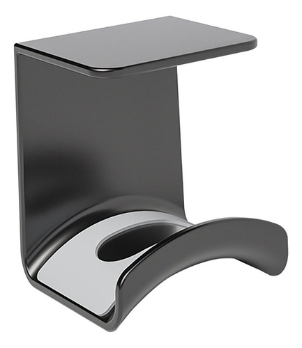 Soporte Para Colgar Negro Con Parte Superior Plana.