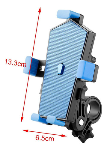 Nuevo Soporte De Teléfono For Bicicleta Azul Con Sombrilla