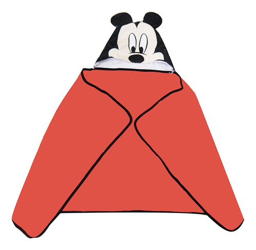 Bata Poncho Para Chicos 100 % Poliester Diseño Mickey