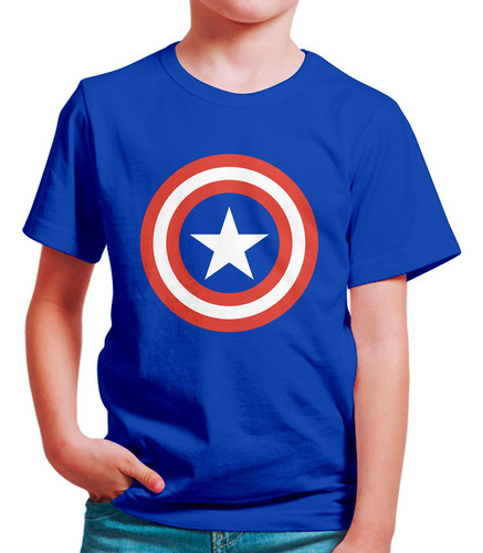 Polo Niño Capitan America (d0035 Boleto.store)