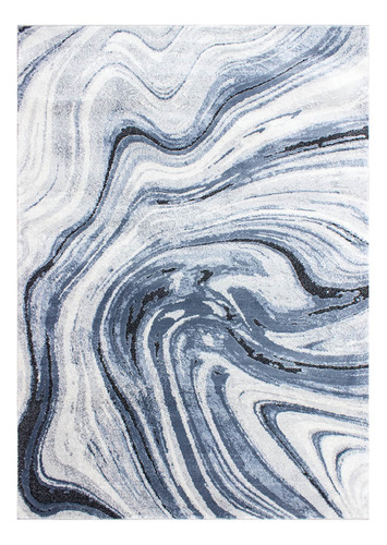 Tapete Decotarivo Dib Verona 120x170 Cm Ancho 120 Cm Color Gris Diseño De La Tela Geométrica Largo 170 Cm