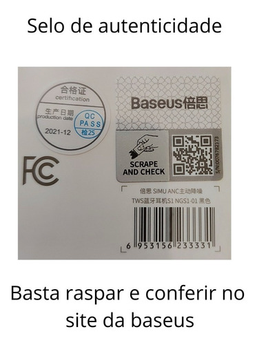 Imagem 3 de 6 de Fone Bluetooth Cancelamento De Ruído Ativo Baseus Simu S1