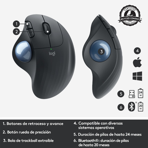Imagen 12 de 12 de Logitech Ergo M575 - Negro