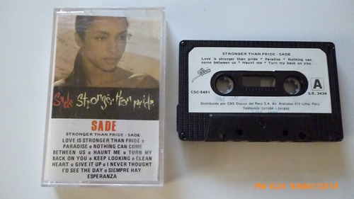 Sade Cassette Original