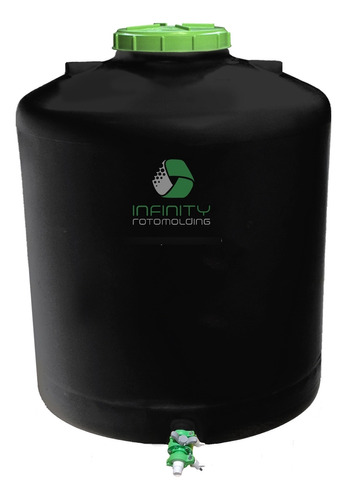 Tanque De Agua 1.800l Color Negro Infinity Rotomolding