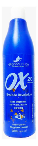 Emulsão Reveladora Ox 20 Volumes 900ml Glamour Hair
