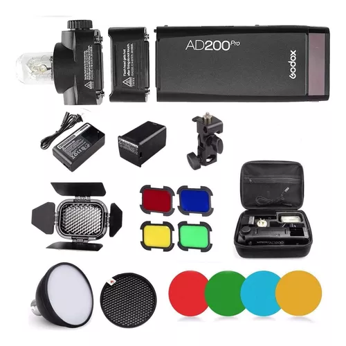 Linterna Flash Estroboscópica Godox Ad200 Pro Ad200pro De 20