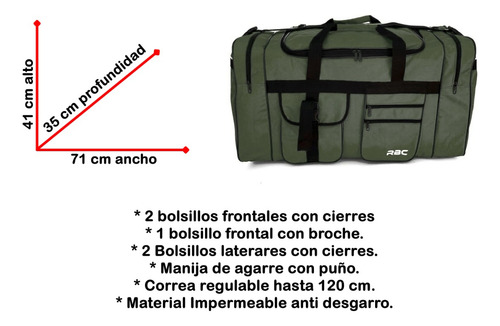 Bolso Grande De Viaje Urbano Deportivo Reforzado Xxl