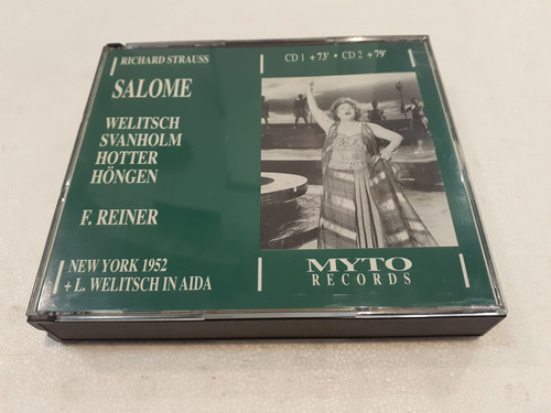 Salome, Strauss, Welitsch, Reiner - 2cd 1995 Italia Nm