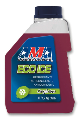 Liquido Refrigerante Eco Ice Ama Organico Rojo 1 Litro
