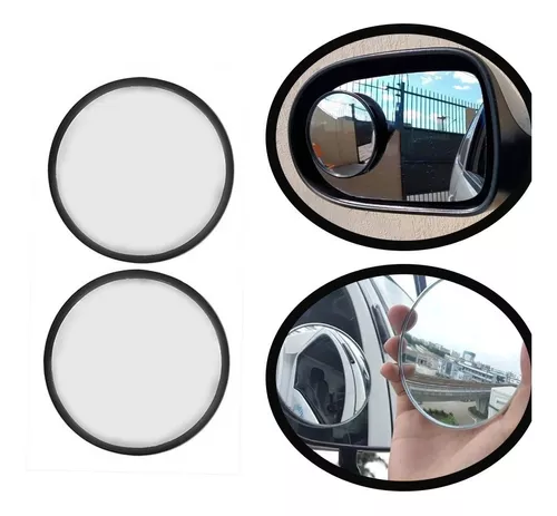 Espelho retrovisor convexo de carro ajustável HD de 360 graus para carro  retrovisor retrovisor retrovisor de carro inverso grande ângulo veículo  estacionamento espelhos auxiliares