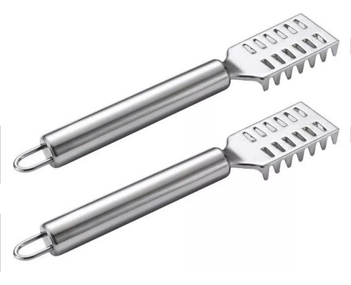 4 Herramienta Removedora Escamas Pescado Acero Inoxidable