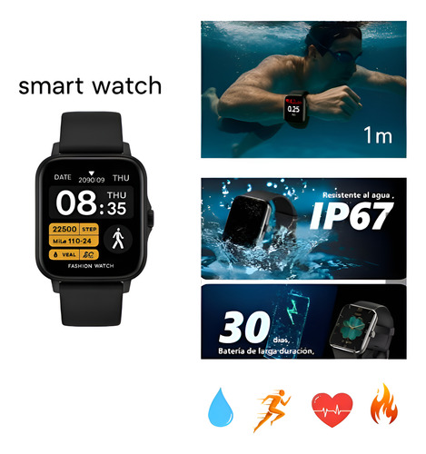 Smartwatch Reloj Inteligente Compatible Con iPhone Y Android