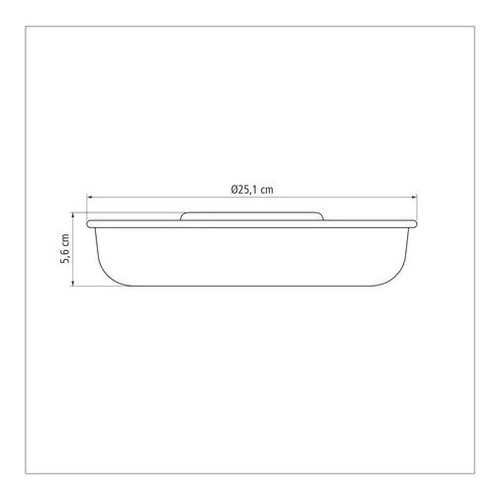 Molde Rosca Flan 24cm Tramontina Brasil Antiadherente