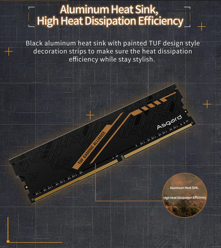 Memória Ram Asgard Tuf 32gb (2x16gb) Ddr4 3200mhz