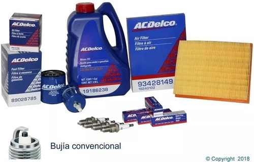 Kit De Afinacion 20w50 Multigrado Chevy Todos 1996 A 2012