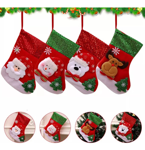 4pcz Botas De Navidad Colgantes Botas De Decoración Navideña