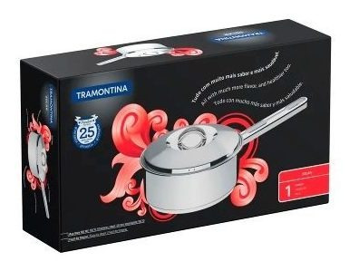 Cacerola Olla C/ Mango Tramontina 16 Cm Triple Fondo Acero
