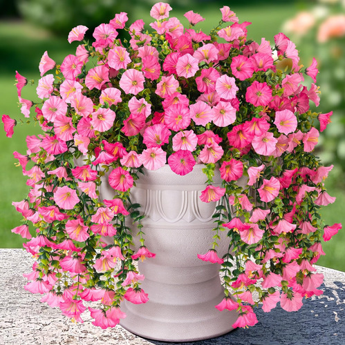 Hi 2 Peças De Flores Artificiais Penduradas Para Plantas Ao