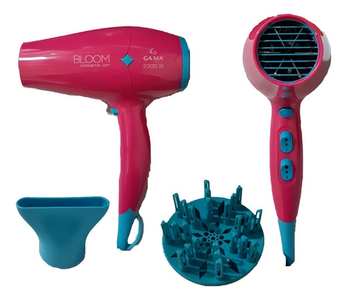 Secadora de cabello GA.MA ItalyBloom Diamond BECHD2227 rosa 127V