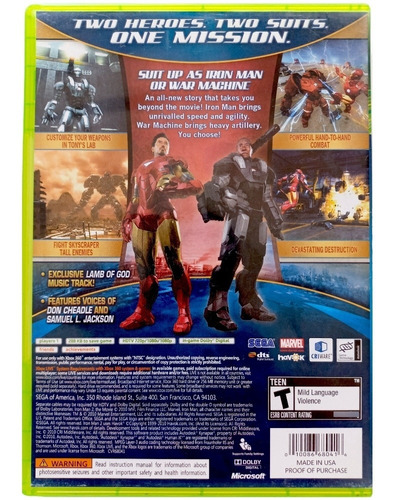 Iron Man 2 Xbox 360 En Español (Reacondicionado)