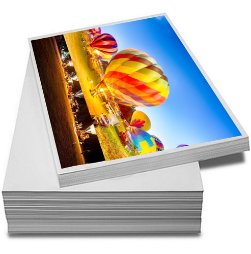 Papel Fotográfico Adesivo 135g A4 À Prova D´água 100 Folhas