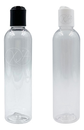 Envases Botellas De Plastico 250 Ml Tapa Disco Negra X 50 Pz