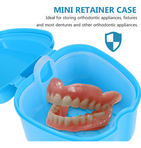 Caja De Dentaduras Postizas, 3 Unidades, Protector Bucal