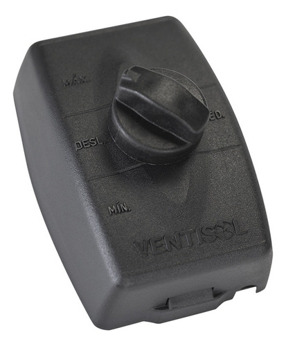 Ventilador de parede Ventisol Comercial preto com 3 pás de plástico, 60 cm de diâmetro 127 V/220 V
