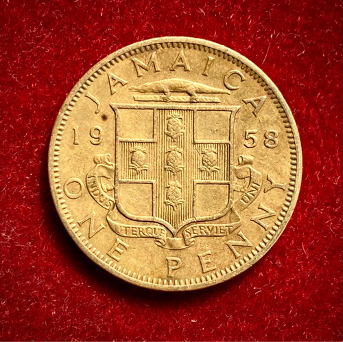 Moneda 1 Penique Jamaica 1958 Km 37 Elizabeth 2