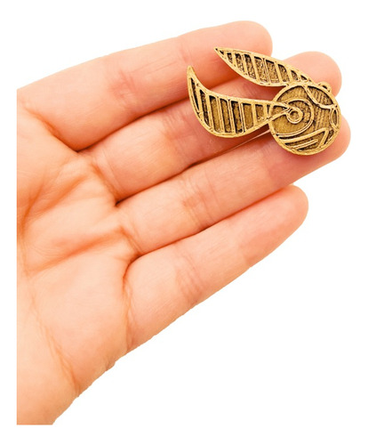 Prendedor Pin Golden Snitch Harry Potter Dorada Impresion 3d