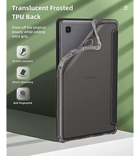 Funda Para Samsung Galaxy Tab A7 Lite 8.7 In Con Tapa Negra Negro