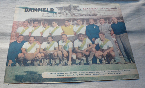 Banfield Equipo Lamina Año 1952 
