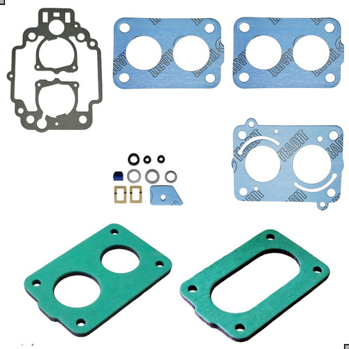 Kit Jogo Juntas Completo Com Baquelites Carburador Tldz 495