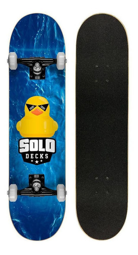 Skate Montado Profissional Solo Decks Duck 8.0