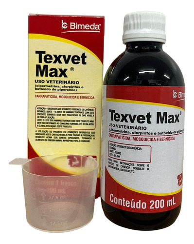Texvet Max 200ml Carrapato, Berne E Mosca Bimeda - 3 Un